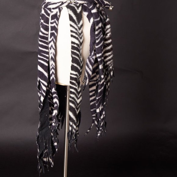 1970s Circus Burlesque Zebra Stripe Costume Belt
